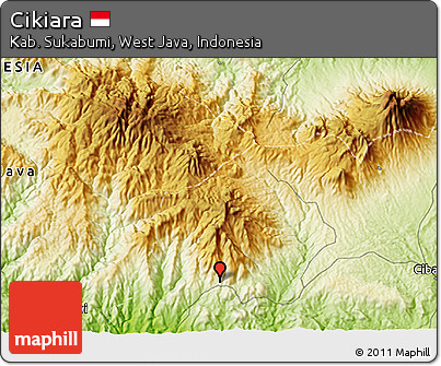 Physical 3D Map of Cikiara
