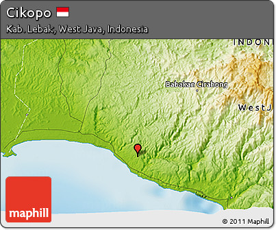 Physical 3D Map of Cikopo