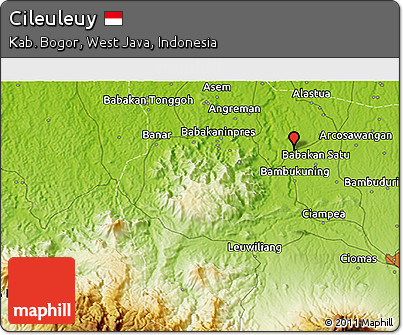 Physical 3D Map of Cileuleuy