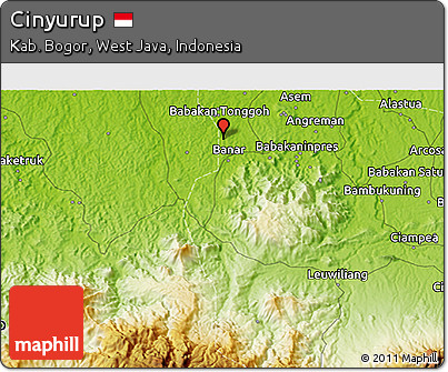 Physical 3D Map of Cinyurup