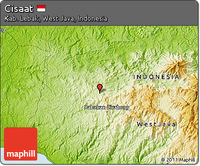 Physical 3D Map of Cisaat
