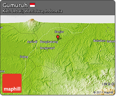 Physical 3D Map of Gumuruh