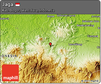Physical 3D Map of Jaga