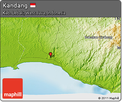 Physical 3D Map of Kandang