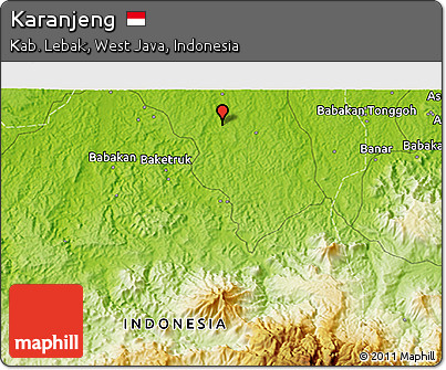 Physical 3D Map of Karanjeng