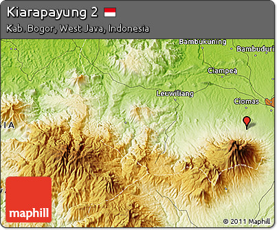 Physical 3D Map of Kiarapayung 2