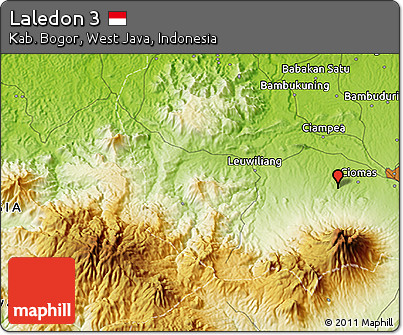 Physical 3D Map of Laledon 3