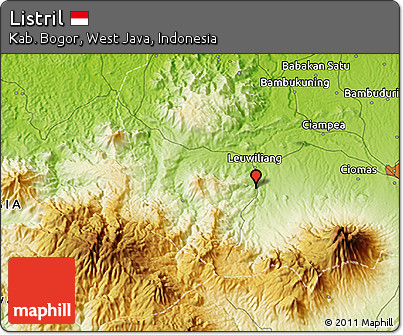 Physical 3D Map of Listril