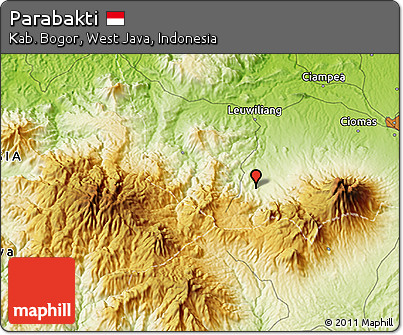 Physical 3D Map of Parabakti