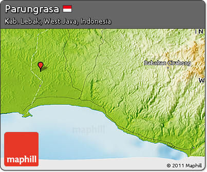 Physical 3D Map of Parungrasa