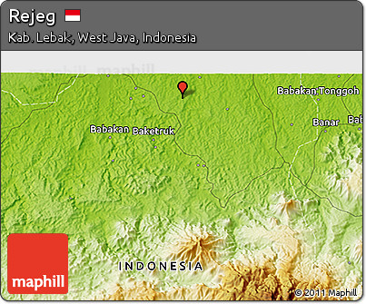 Physical 3D Map of Rejeg