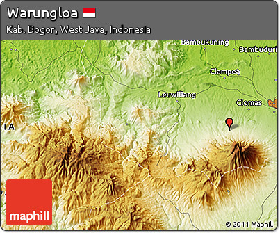 Physical 3D Map of Warungloa