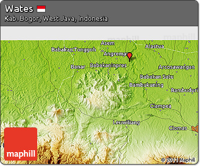 Physical 3D Map of Wates