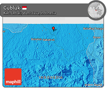 Political 3D Map of Cubluk