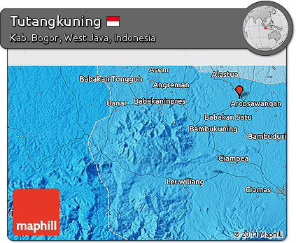 Political 3D Map of Tutangkuning