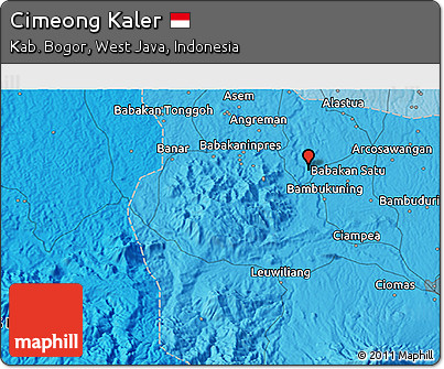 Political 3D Map of Cimeong Kaler