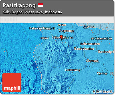 Political 3D Map of Pasirkapong