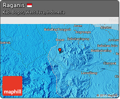 Political 3D Map of Raganis