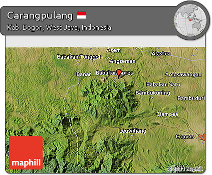 Satellite 3D Map of Carangpulang