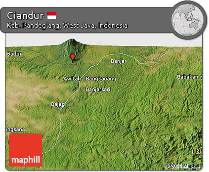 Satellite 3D Map of Ciandur