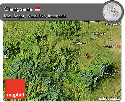 Satellite 3D Map of Ciangsana