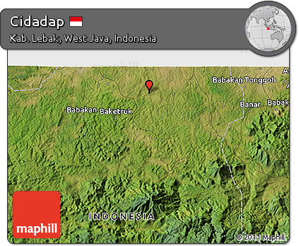Satellite 3D Map of Cidadap