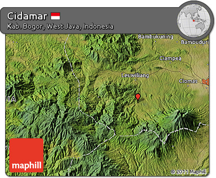 Satellite 3D Map of Cidamar