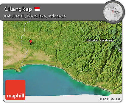 Satellite 3D Map of Cilangkap