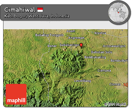 Satellite 3D Map of Cimahiwal