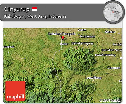 Satellite 3D Map of Cinyurup