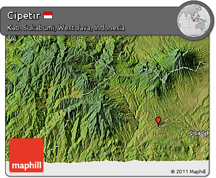Satellite 3D Map of Cipetir