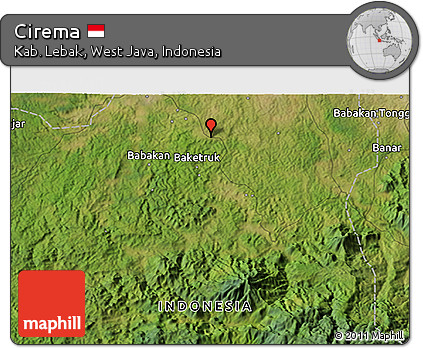 Satellite 3D Map of Cirema