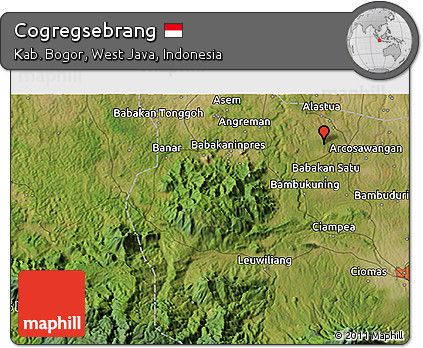 Satellite 3D Map of Cogregsebrang