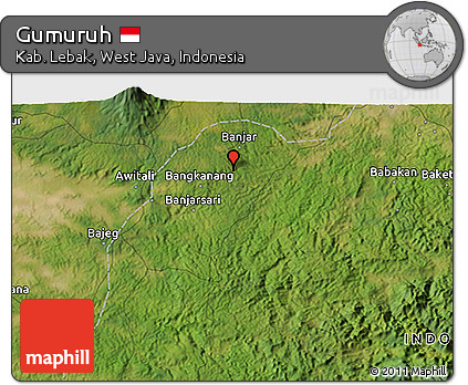 Satellite 3D Map of Gumuruh