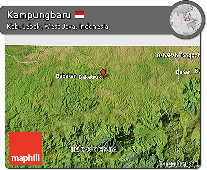 Satellite 3D Map of Kampungbaru
