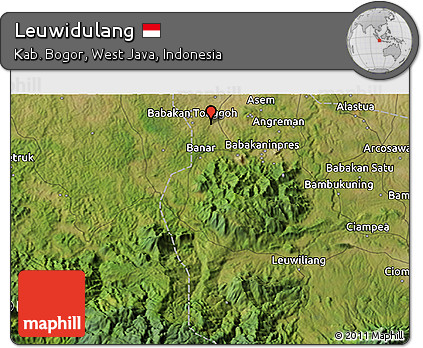 Satellite 3D Map of Leuwidulang