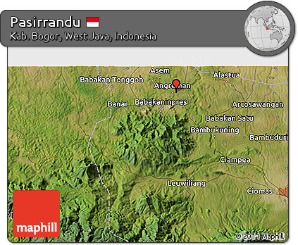 Satellite 3D Map of Pasirrandu