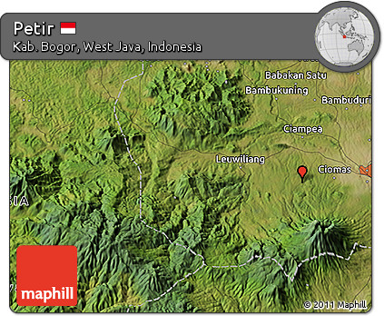 Satellite 3D Map of Petir