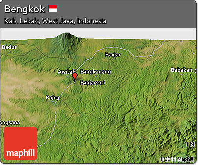 Satellite 3D Map of Bengkok