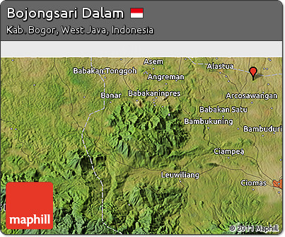 Satellite 3D Map of Bojongsari Dalam