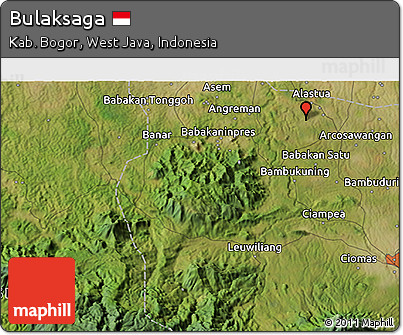 Satellite 3D Map of Bulaksaga
