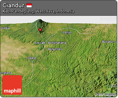 Satellite 3D Map of Ciandur