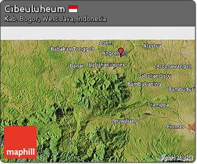 Satellite 3D Map of Cibeuluheum