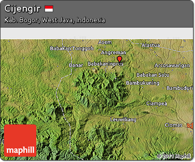 Satellite 3D Map of Cijengir