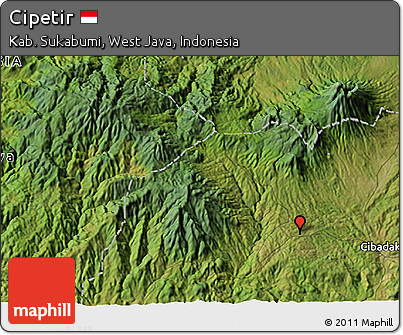 Satellite 3D Map of Cipetir