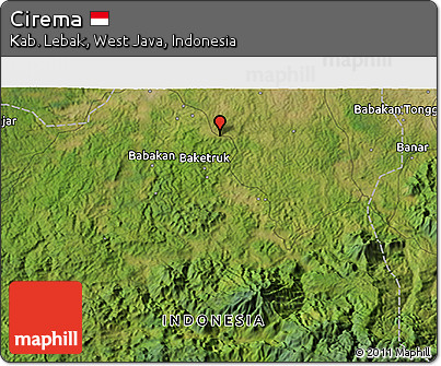 Satellite 3D Map of Cirema