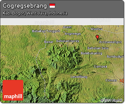 Satellite 3D Map of Cogregsebrang