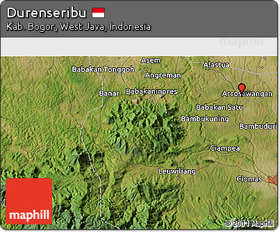 Satellite 3D Map of Durenseribu