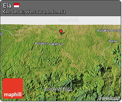Satellite 3D Map of Ela