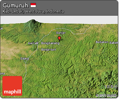 Satellite 3D Map of Gumuruh